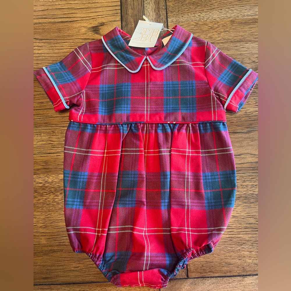 NWT - The Beaufort Bonnet Company Bradford Bubble 2T - Middleton Place Plaid